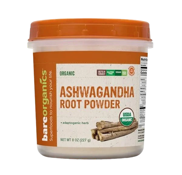 Bare Organics Ashwagandha Powder 8oz